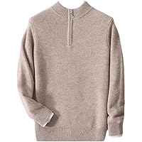 Men Wool Knit Pullover Sweater Solid Color Long Sleeve Casual Korean Style Autumn Winter Top